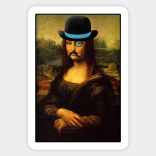 Dastardly Mona Lisa Sticker